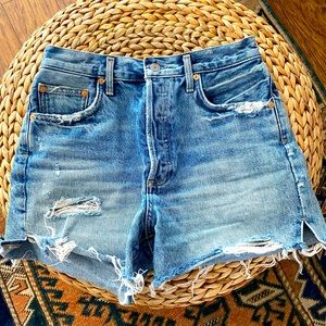 AGOLDE Dee high rise jean shorts